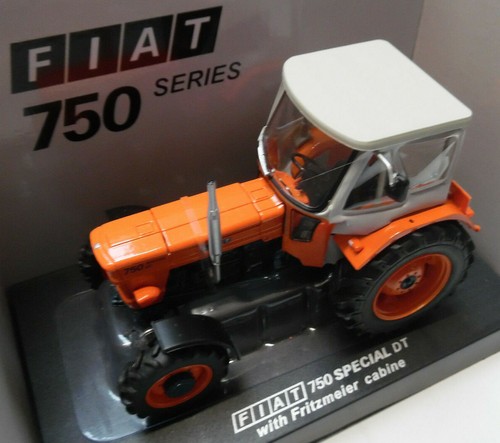 CLEARANCE PRICE Model Tractor FIAT 750 DT-4WD WITH FRITZMEIER CAB 1/32nd - Picture 2 of 12