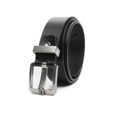 Full Grain Leather Belt for Men with Single Prong Buckle, 100 Cow Leather Dress
