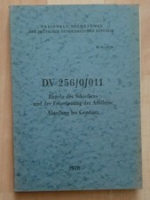 NVA Vorschrift DV 256/0/011 Regeln des Schie&szlig;ens und der Feuerleitung 1976