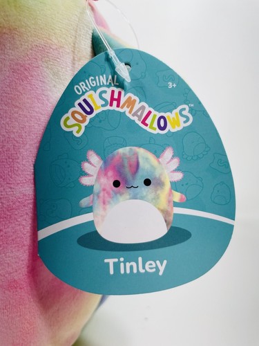 Squishmallows Tinley Axolotl Rainbow Tie-Dye 11" Plush - Picture 4 of 10