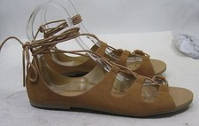 NEW Summer Tan Open Toe Lace Up Fashion Gladiator Sandals Women Size 8