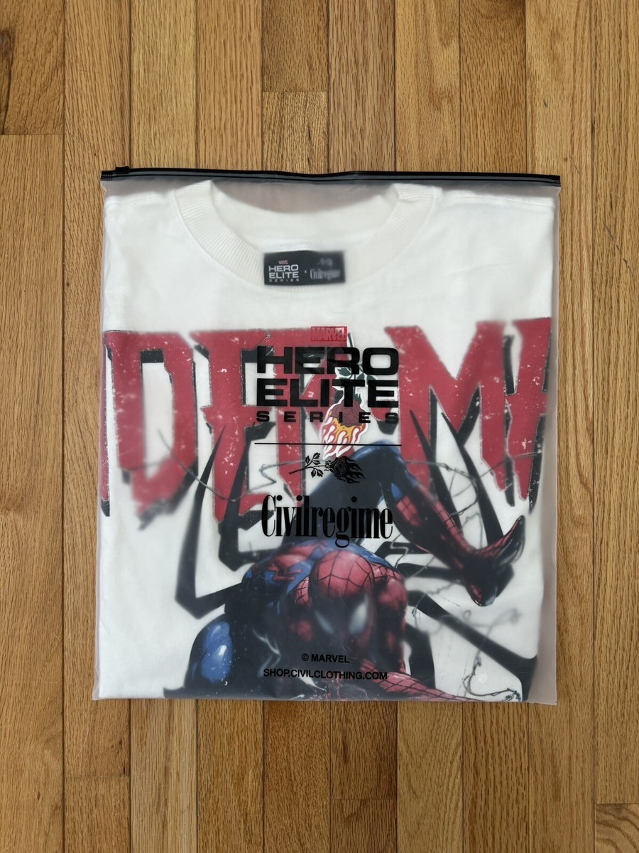Civil Regime x SPIDERMAN -WEBS 199X OVERSIZED Large TEE IN Civil Regime x SPIDERMAN -WEBS 199X OVERSIZED Large TEE IN