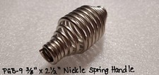 (PGB-9) 3/8  x 2.5 BRUSHED NICKLE SPRING HAND...