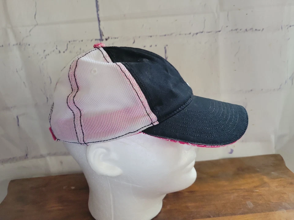 Nascar Denny Hamlin #14 женщин мяч крышка розовый черный сетки назад пейсли регулируемый - Изображение 4 из 4