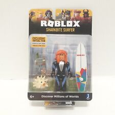 Roblox Gold Collection SharkBite Surfer Single Figure Pack with Exclusive  Virtual Item Code 