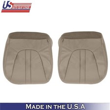 2000-2002 For Ford Expedition Eddie Bauer Leatherette Front Bottom Covers Tan