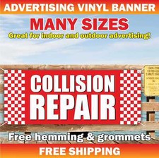 COLLISION REPAIR Advertising Banner Vinyl Mesh Sign service car auto mechanic