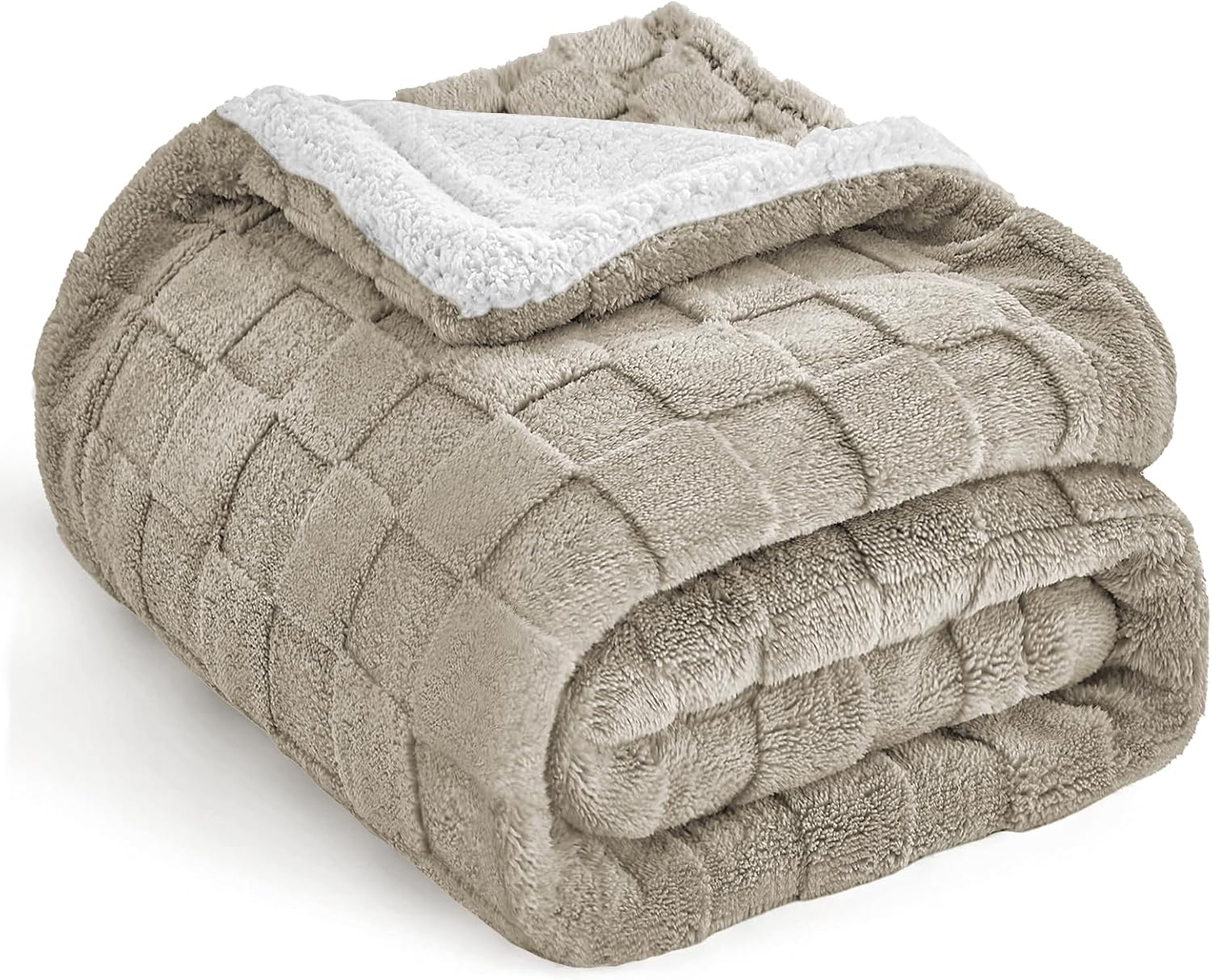 Ultra Soft Throw Blanket - Checkered Fluffy Blanket for Couch, Flannel Fleece Th