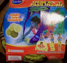 NEW SwimWays Pirate Treasure Spring Hoops Swimming Pool Diving Game Summer Toy