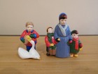 Dept 56 Snow Village - Family Mom/Kids, Goose/Girl 1985 - No Box - Free Shipping