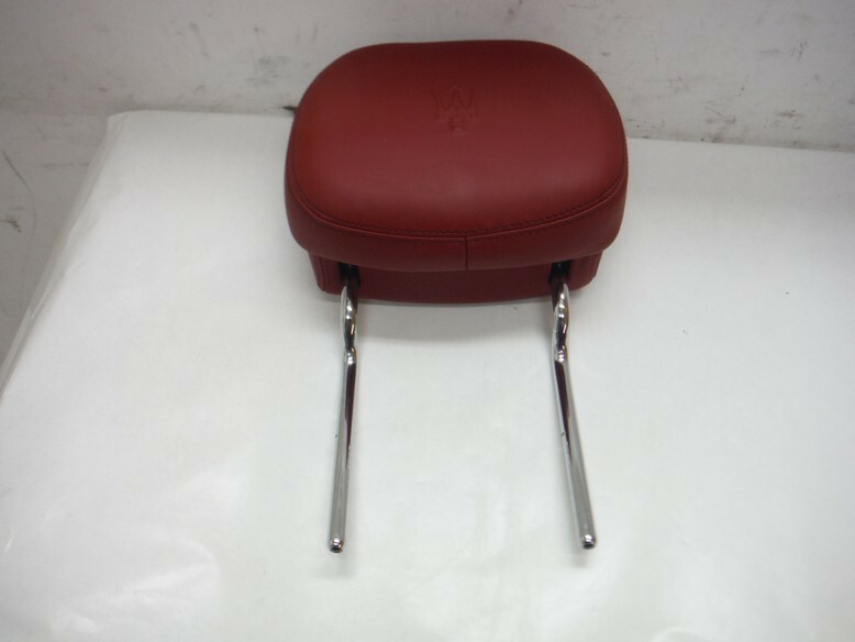 2014-2019 MASERATI GHIBLI RIGHT FRONT SEAT HEADREST OEM 673001844 RED LEATHER