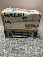 BOX OF 10 EGS NEER 1-1/4" CLICK-ON STEEL STRAP CLAMP  1804