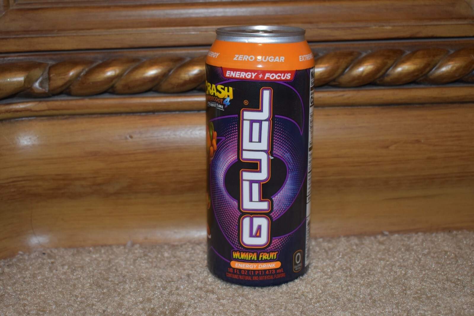 Crash Bandicoot Wumpa Fruit Gfuel Gaming Energy Drink Limited