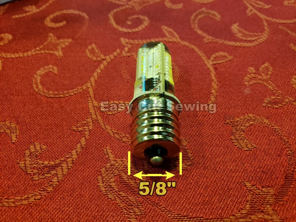 Bombillas LED atornilladas máquina de coser Singer 99,185, 201,257, Riccar 2SCW 5/8" Foto 2 de 2