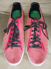 Puma  Clyde  Men  s Shoes US 10.5 Suede Leather Uppers Red Green