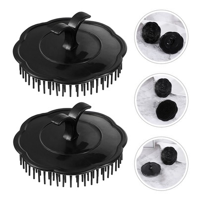  2 Pcs Massaging Brush Massagegerächenhaarpinsel Fräulein Haarbürste
