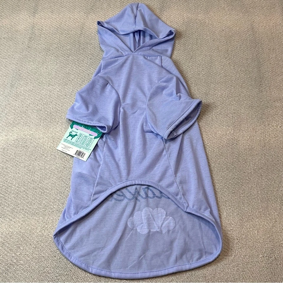 Новый я не ленивый просто очень расслабленный собаки толстовка с капюшоном домашних животных щенок фиолетовый костюм для Хэллоуина - Изображение 4 из 4