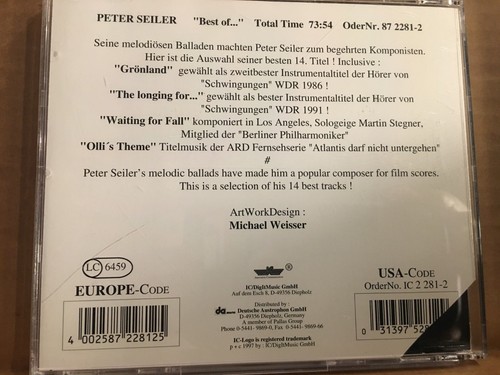 Peter Seiler - The Artist Edition: Best of CD - Picture 2 of 2
