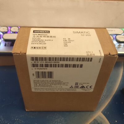 Neu Siemens 6ES7211-0BA23-0XB0 SPS-Baugruppe KOSTENLOSER VERSAND