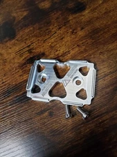 Fiber laser engraving business card fixture - CNC machined aluminum