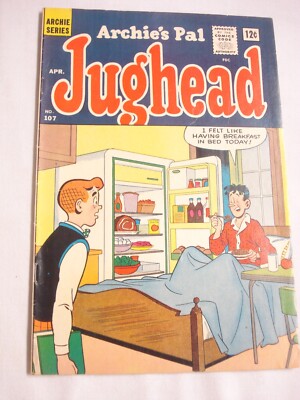 Archie's Pal Jughead #107 1964 VG+ Archie Comics Two Page Dipsy Doodles