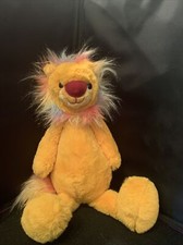 FAO Schwarz Lion Plush Dreamies Rainbow Mane 18  Stuffed Animal Toy