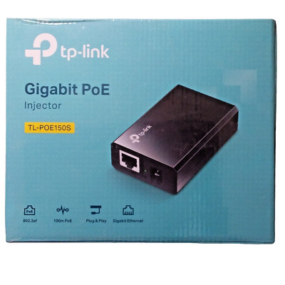 TP Link Gigabit Power Over Ethernet PoE Injector Model TLPOE150S New In Box