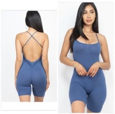 Brand New Women  s Small Blue Romper
