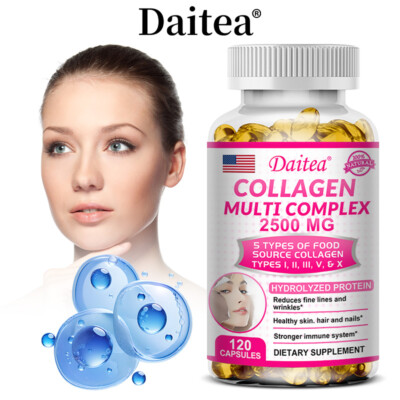 Collagen Multi Complex - Supports Skin,Hair And Nails Health -120 Capsules