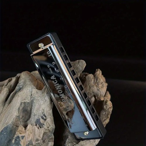 10 hole Diatonic Harmonica Key of C Blues Harp Professional Birthday Gift & Case - Picture 4 of 11