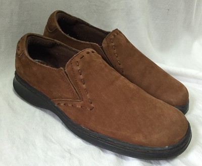 Dr Scholl's Women's Cognac Suede Leather Loafers Moc Casual Walking  Shoes