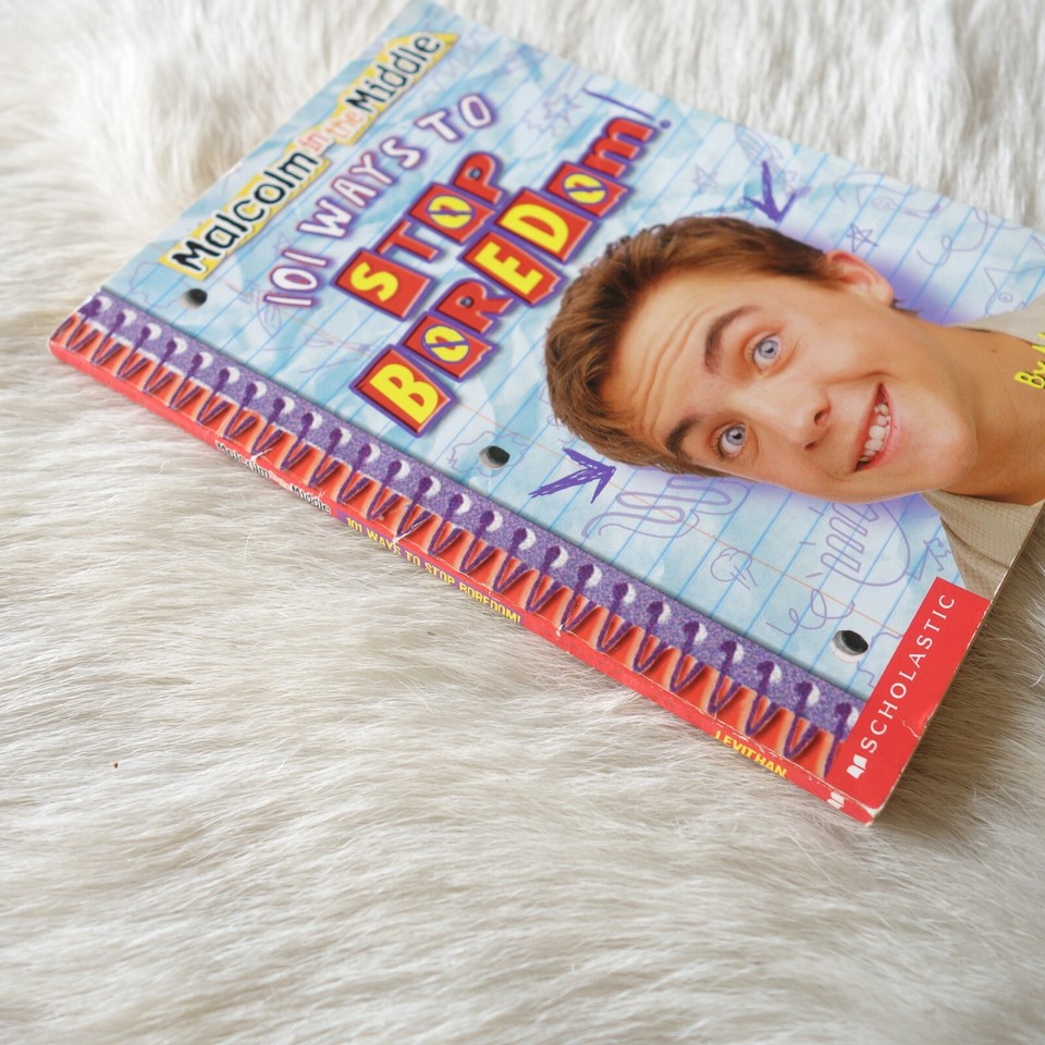 101 Ways To Stop Boredom Book MALCOLM in the MIDDLE Tv Show Book
