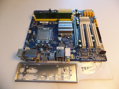 GIGABYTE GA-G41M-ES2H, REV.1.0 LGA 775 Intel Motherboard +CPU C2D E7300+1Gb+I/O