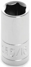 Wilmar W36010 Performance Tool  1/4 In. Drive Ratchet 5/16" 6 Point Socket