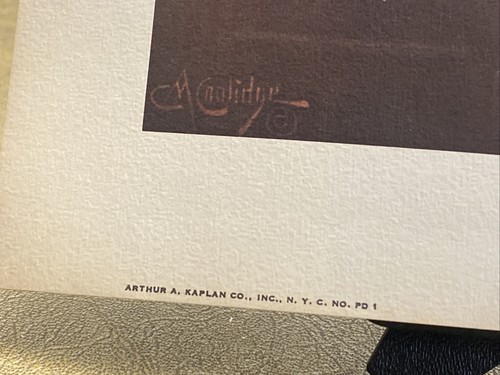 ARTHUR A KAPLAN A FRIEND IN NEED , BY C.M. COOLIDGE POSTER LITHO PRINT 12" X 16" - Picture 8 of 9