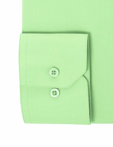 Berlioni Italy Men's Premium Classic French Convertible Cuff Solid Dress Shirt - Picture 38 of 74
