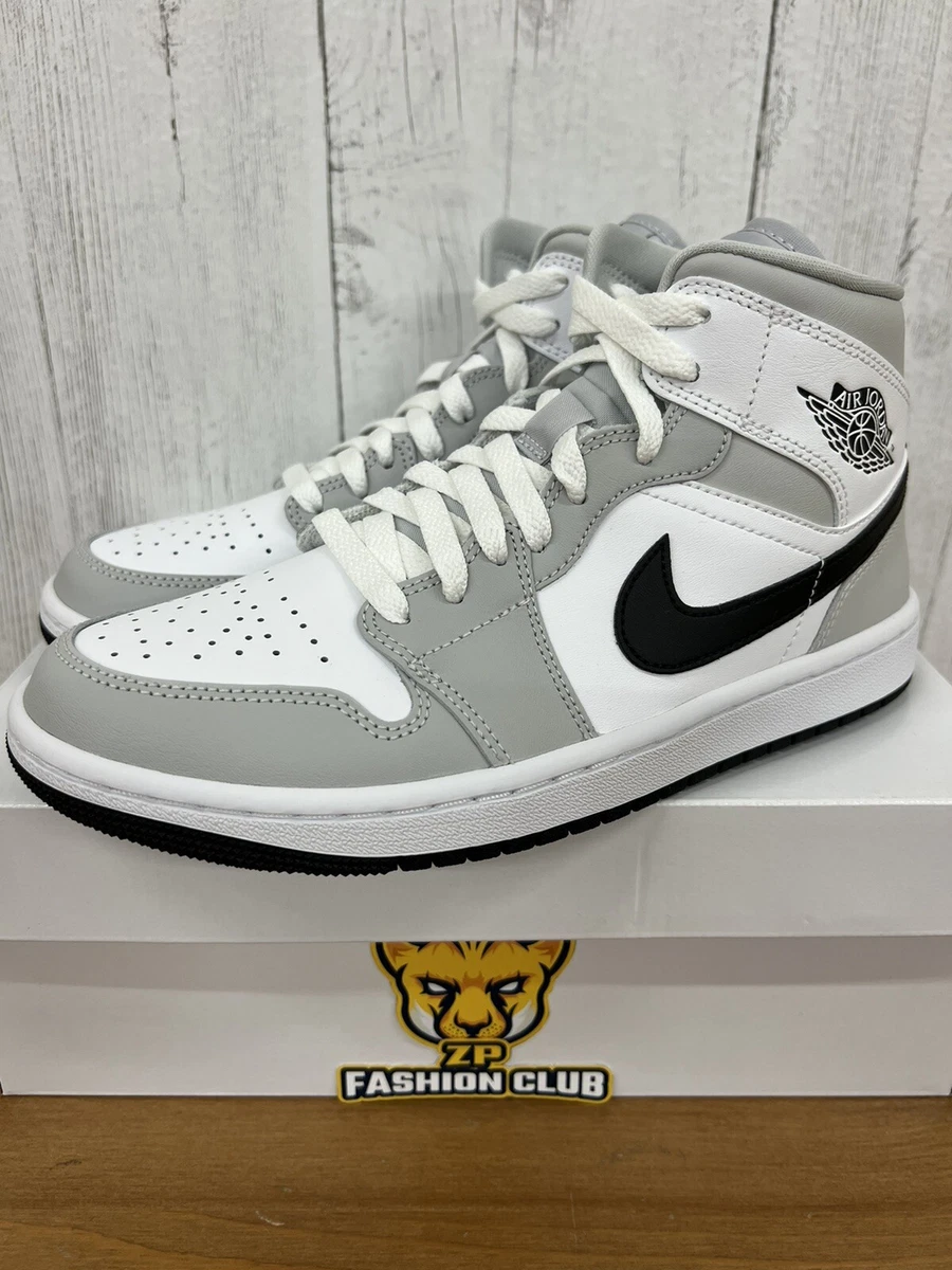 Air Jordan 1 Mid Light Smoke Grey Fog BQ6472-015 Women Sizes