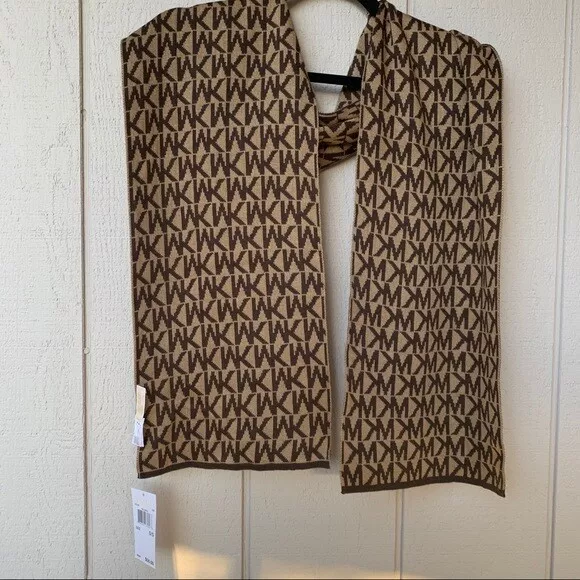 Michael kors sales scarf brown