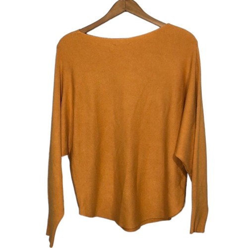 VILA MILANO | Horizontal Ribbing Dolman Sleeves Round Hem Knit Top size M {NEW} - Picture 11 of 16