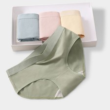 Moisture Wicking Solid Color Women's Brief Underpant with Cozy Comfort