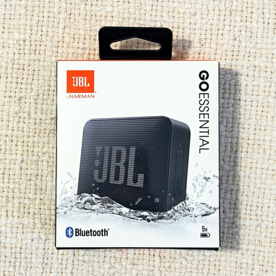 JBL GO Essential Bluetooth Waterproof Portable Speaker - Black (JBLGOESBLKAM)
