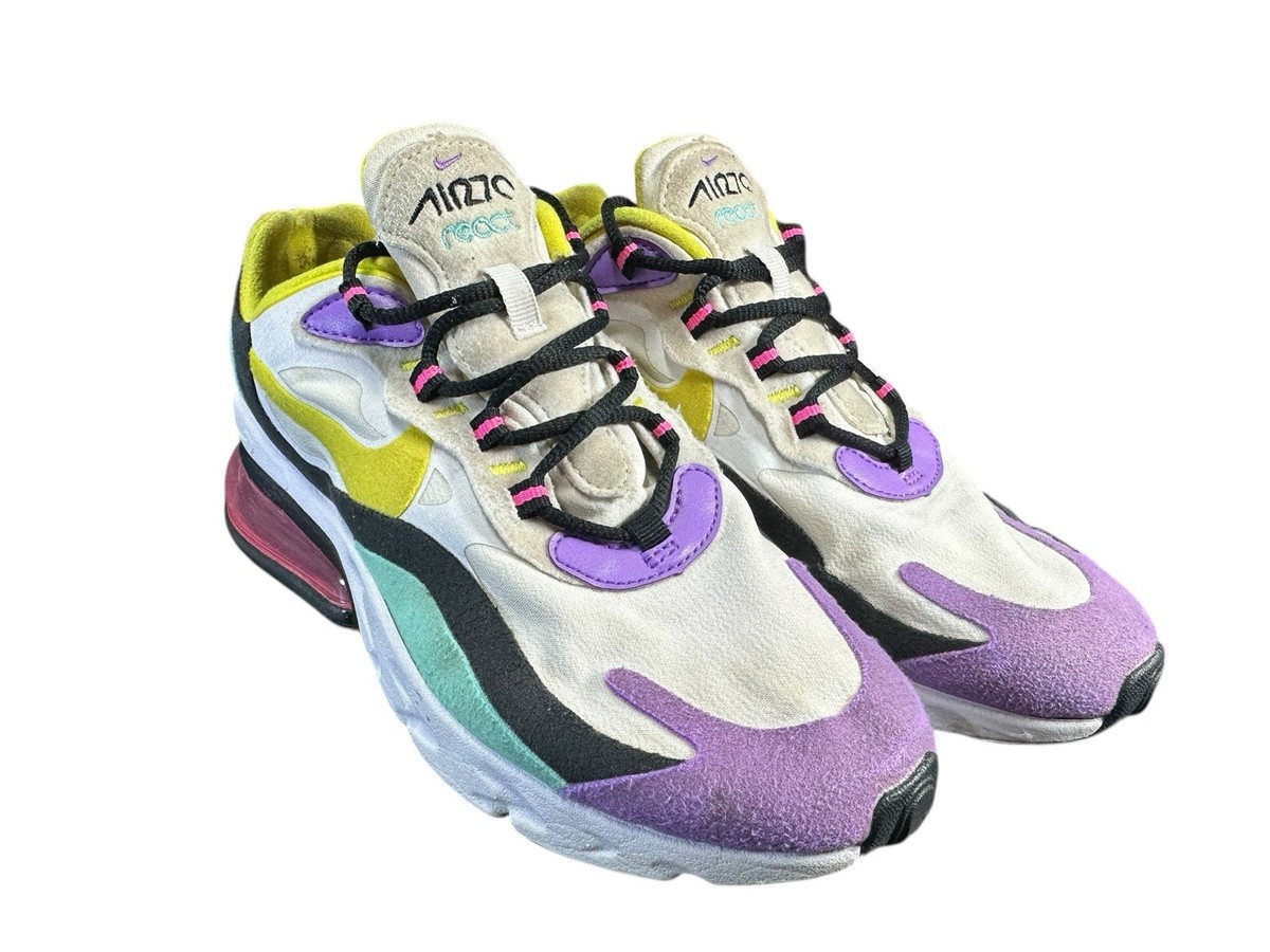 いろ Nike Air Max 270 React Multicolor Sneakers Women's Shoes - Size 6