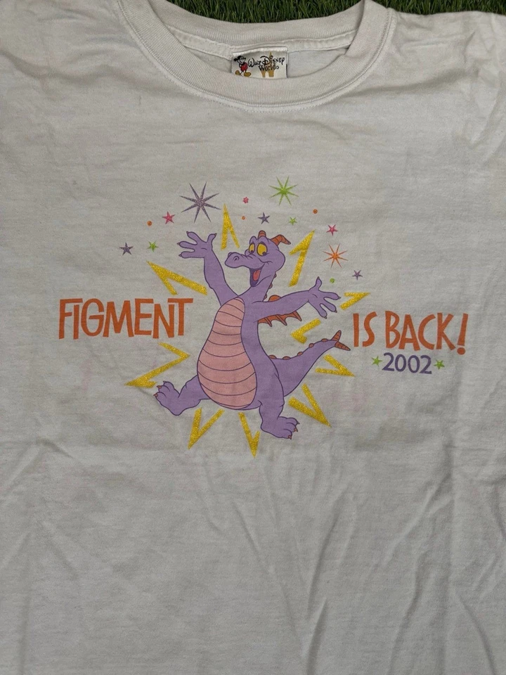 Camiseta De Colección Y2K Walt Disney World Disneyland Rara Epcot Figment Ride X-Grande Foto 2 de 4