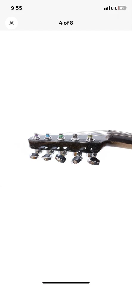 Violín Eléctrico 4/4 Tamaño Completo 5 Cuerdas Madera Bonito Tono Libre Estuche Negro Foto 2 de 4