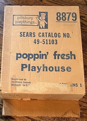 1974 Pillsbury DOUGHBOY Poppin' Fresh Playhouse Sears Catalog Shipping Box Only