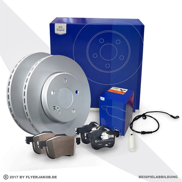 ATE Bremsenset Vorne Bremsscheiben + BremsbeläGe FüR VW Polo-image