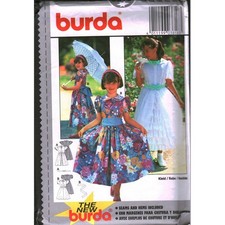 Burda 3818 Girls Dress Sewing Pattern Size 8-...