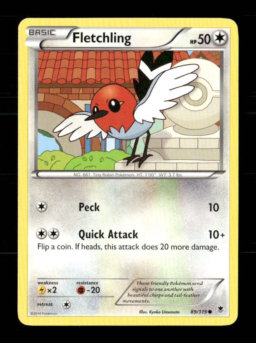 Fletchling 89/119 Phantom Forces NM/M Pokemon