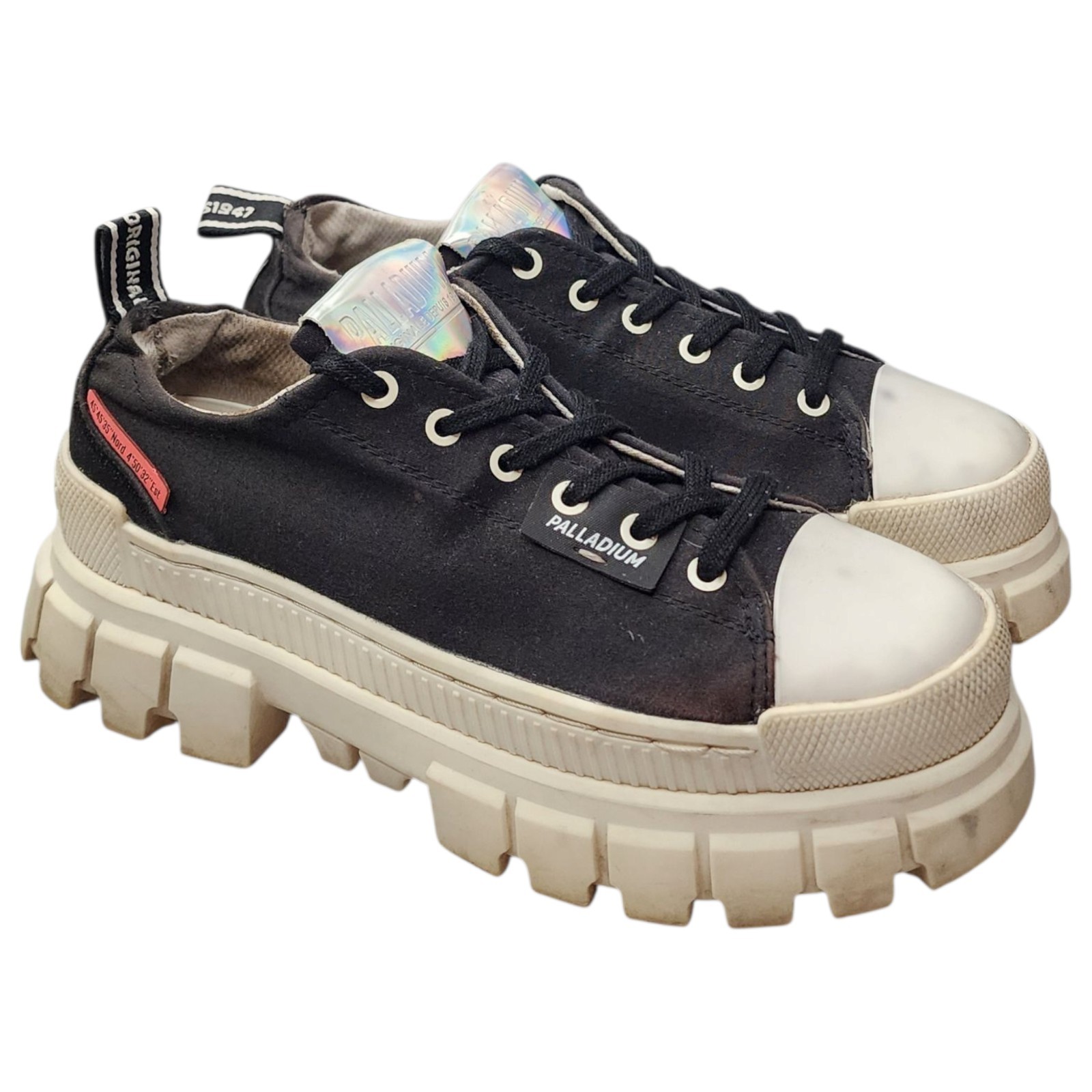 SAOLA Scarpe sneakers Palladium donna Revolt Lo TX platform misura 6 5 suola a strappo grossa