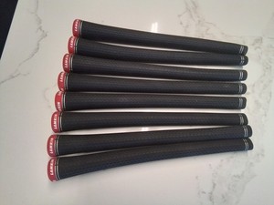 TaylorMade Lamkin Crossline 360 Golf Grips Standard Lot Of 8 Red End Cap